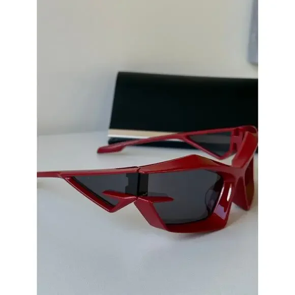 NEW Givenchy GV40049U Cut Mask Red Sunglasses